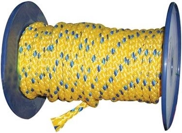 Pletené polypropylenové lano bez jádra 8 mm, barevné, 15 m