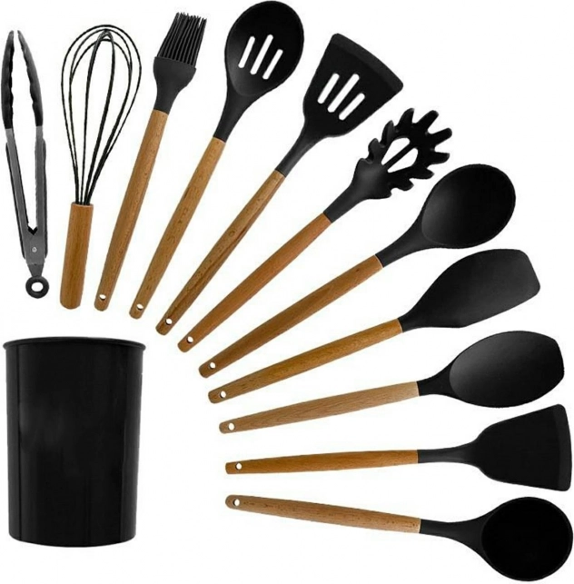 Sada kuchyňských nástrojů 12 ks s držákem