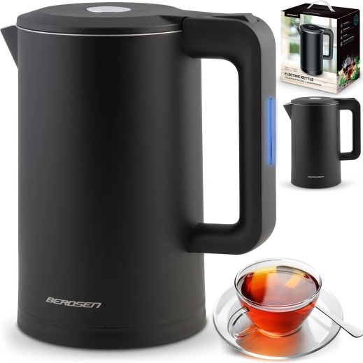 Elektrická rychlovarná konvice 1,7 l BERDSEN černá