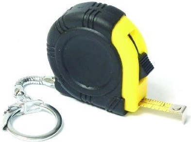 Zatahovací kapesní metr 1 m × 6 mm s přívěskem