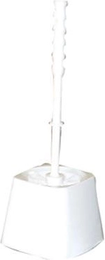 WC souprava s hranatým držákem, plast, kartáč 7,5 cm