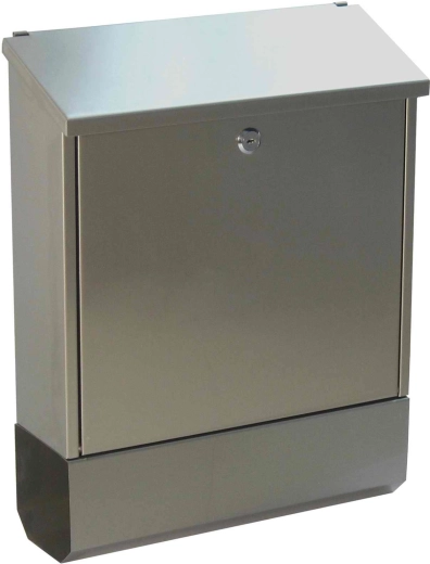 Poštovní schránka z nerezové oceli s tubusem na tiskoviny