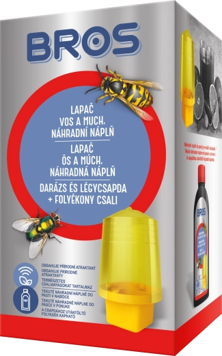 Bros lapač vos, sršňů a much – náhradní náplň 200 ml