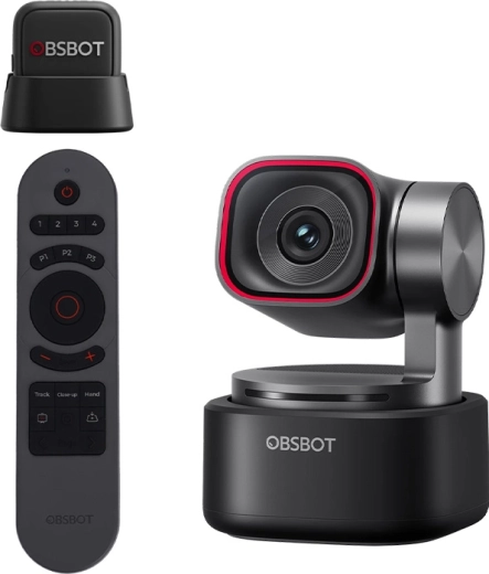 Webová kamera OBSBOT Tiny 3 MIC Combo s dálkovým ovládáním a bezdrátovým mikrofonem