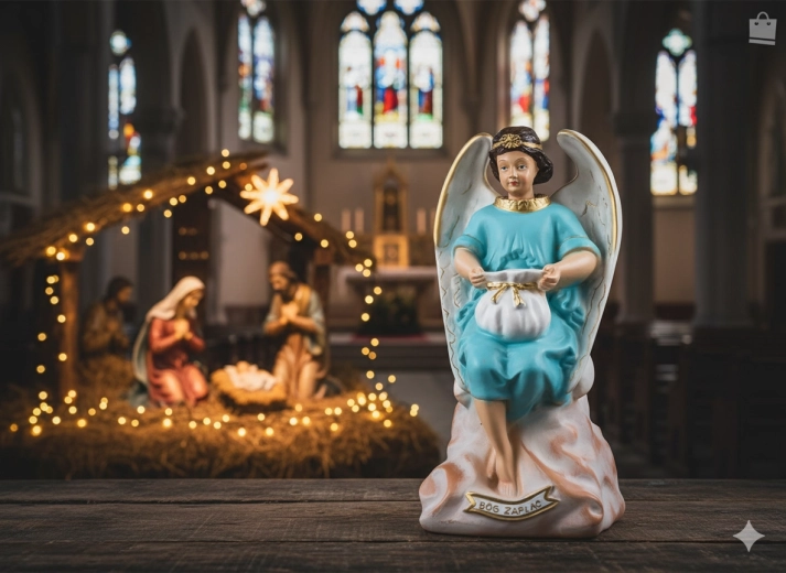 Anděl – pokladnička z polyresinu 38 cm