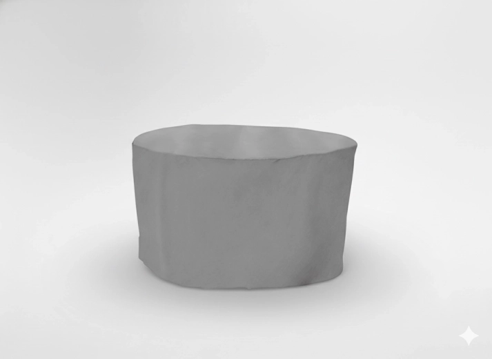 Ochranný potah na zahradní nábytek 160 × 90 cm šedý