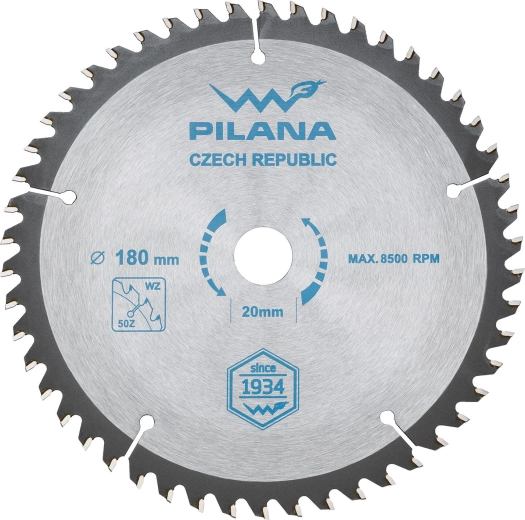 Pilový kotouč PILANA 180 mm, 50 zubů, WZ, SK