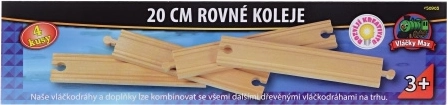 Vláčky Max rovné koleje 20 cm - 4 ks