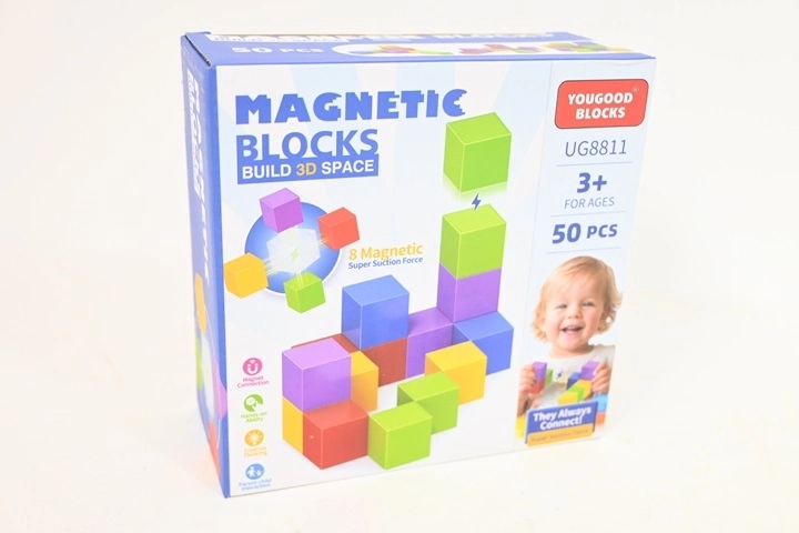Magnetická stavebnice Klocki magnetyczne 50 dílů