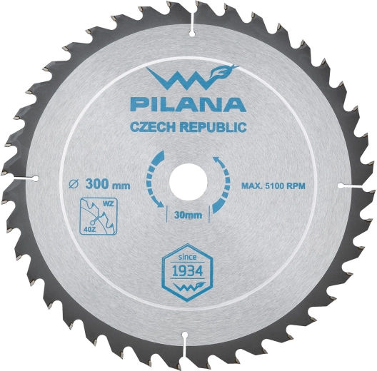 Pilový kotouč PILANA SK 5255 WZ 300 mm, 40 zubů, 30 mm otvor