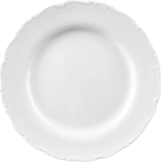Porcelánový mělký talíř MONA s lemem 24,5 cm