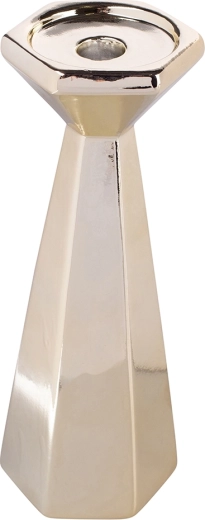 Zlatý kuželový svícen 24,5 cm