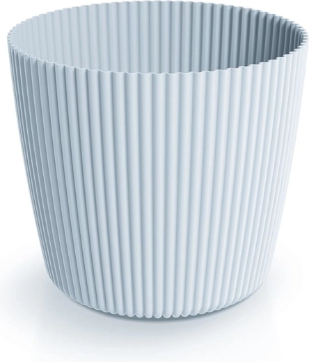 Květináč Milly Round 29,2 cm světle šedý – moderní plastový obal na květiny do interiéru i exteriéru