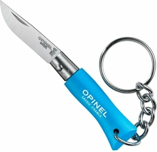 Opinel N°02 VRI keyring cyan kapesní nůž na klíče