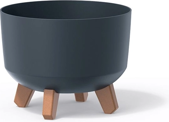 Květináč na nožičkách Gracia, průměr 20 cm, antracit