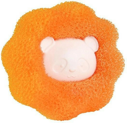 Magická prací koule proti žmolkům a chlupům – oranžová