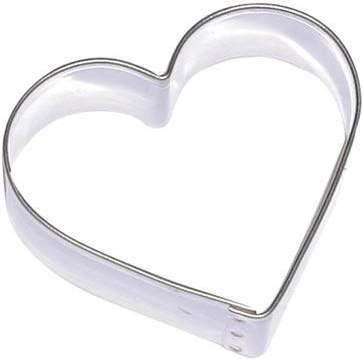 Nerezové vykrajovátko na cukroví – srdíčko, sada 10 ks