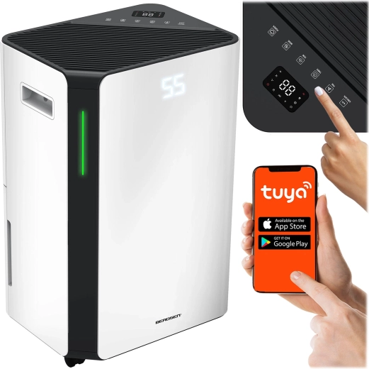 Kompresorový odvlhčovač vzduchu s Wi‑Fi 20 l/24 h BERDSEN BD-532 bílý