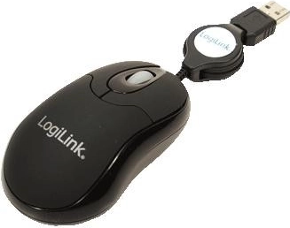 LogiLink Mini myš USB s navíjecím kabelem