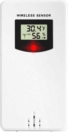 Bezdrátový vysílač (senzor) pro meteostanici Berdsen BD-920 bílý - 1 kus