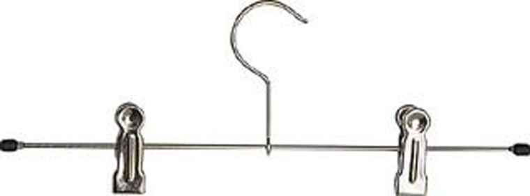 Chromové ramínko na kalhoty s klipy Toro