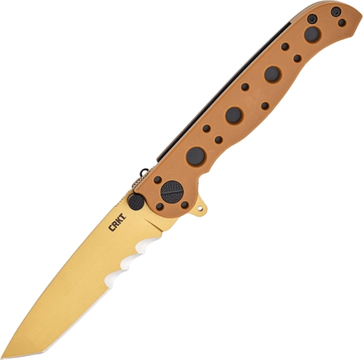 Zavírací kapesní nůž CRKT M16 desert tan s Veff serrations