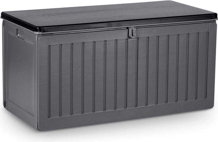 Zahradní úložný box 270 l šedý