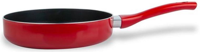 Hluboká pánev KITCHISIMO Rosso 24 cm s nepřilnavým povrchem