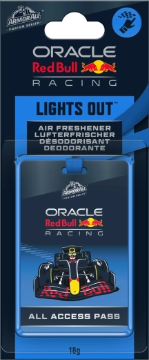 Závěsná vůně do auta Armor All Oracle Red Bull Lights Out – All Access Pass se šňůrkou