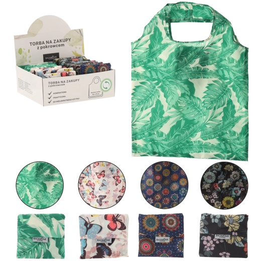 Opakovaně použitelná nákupní taška Torba na zakupy 42 × 41 cm – mix vzorů