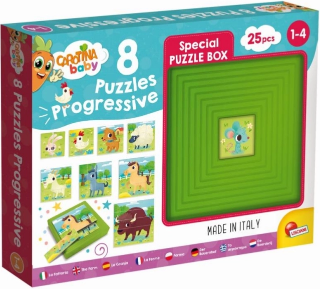 Progresivní puzzle CAROTINA Baby – farma