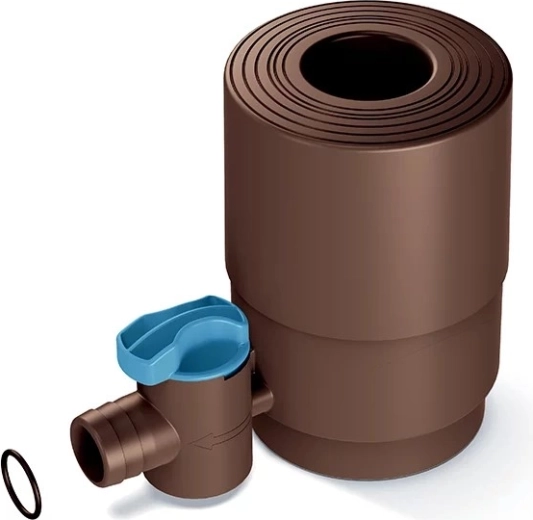 Sada příslušenství k nádržím na dešťovou vodu, tmavě hnědá