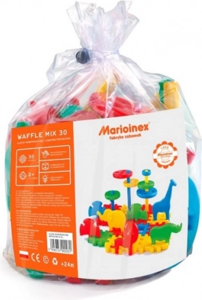 Stavebnice MARIOINEX Wafle Mix 30 – sada ZOO