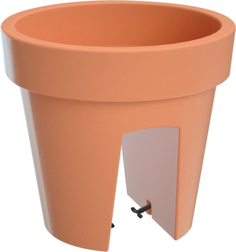 Květináč na zábradlí LOFLY Railing 24,5 cm terakota