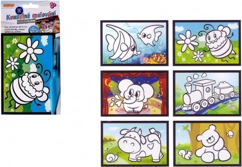 Kouzelné malování vodou – sada obrázek a štětec