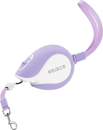Samonavíjecí vodítko Rojeco Mini Pet 3 m fialové