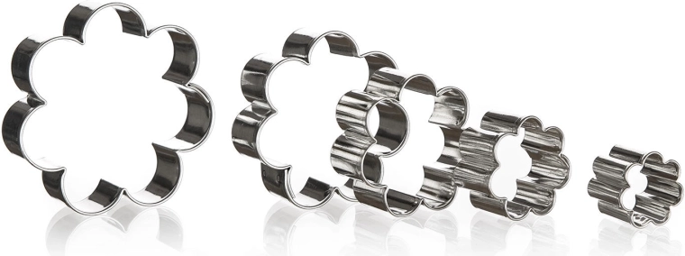 Sada vykrajovátek na cukroví květ – 5 dílů