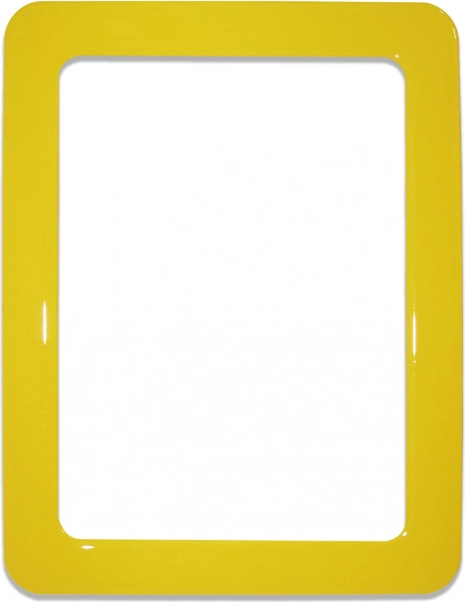 Magnetický samolepicí rám 16,0 × 11,8 cm – žlutý