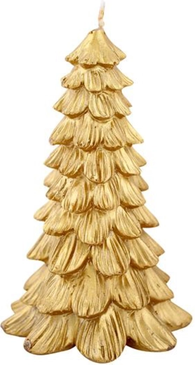 Vánoční svíčka stromek zlatá