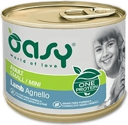 Oasy One Protein paštéta pro dospělé psy Small/Mini s jehněčím 200 g