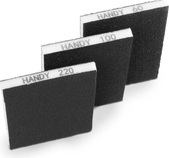 Sada brusných houbiček 125 × 100 × 12 mm, 3 ks