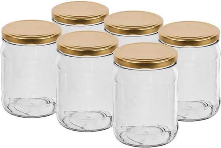 Zavařovací sklenice s víčkem 500 ml TWIST, sada 6 ks