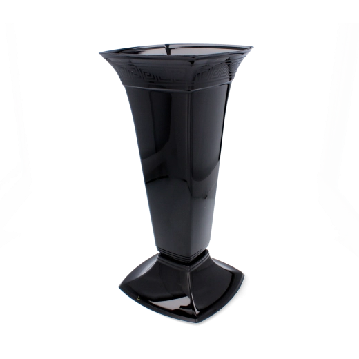 Vysoký černý flakon Etna na hrob od Lamela