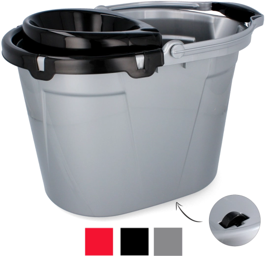 Vědro na mop 14 l s kolečky a ždímacím košem