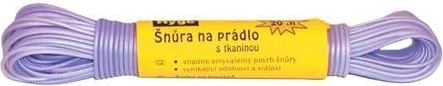 Šňůra na prádlo 20 m s plastovým potahem – mix barev