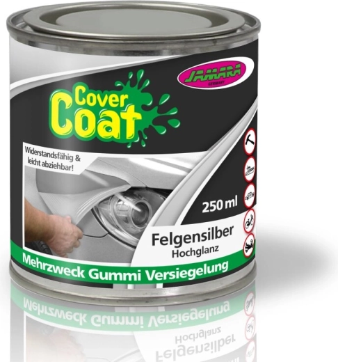 Cover Coat tekutá guma na disky stříbrná vysoký lesk 250 ml