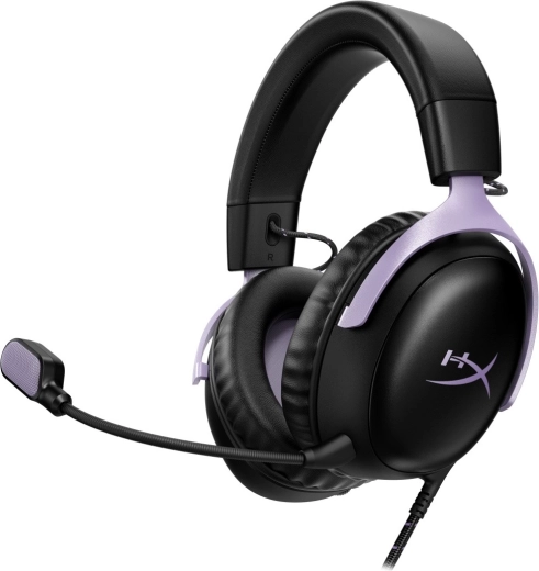 Herní sluchátka HyperX Cloud III černo-levandulová