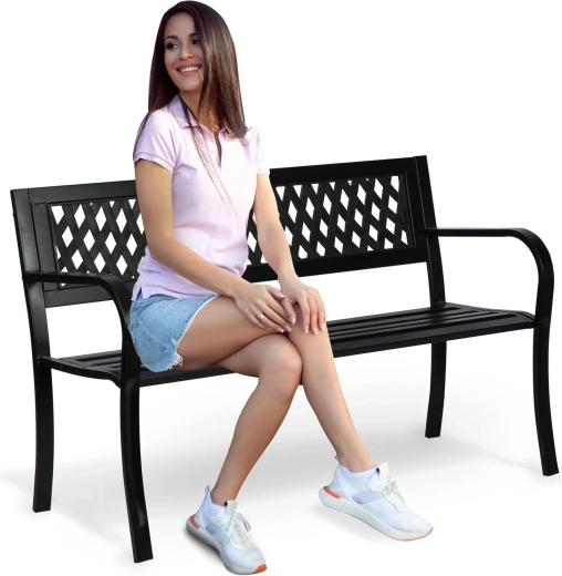 Zahradní lavice s opěrkou 125 × 77 × 49 cm Sofotel Clover