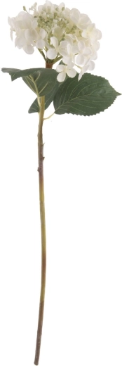 Umělá květina Hortenzie bílá 64 cm