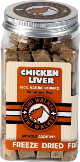 KiwiWalker mrazem sušená kuřecí játra pro psy 115 g